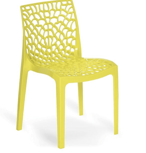 Supreme Web Plastic Chair| Armless Chair for Dining Room Set, Cafe and Restaurents | 1 Piece